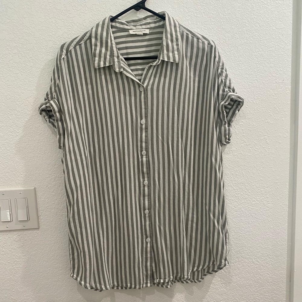 Striped Button Down Shirt